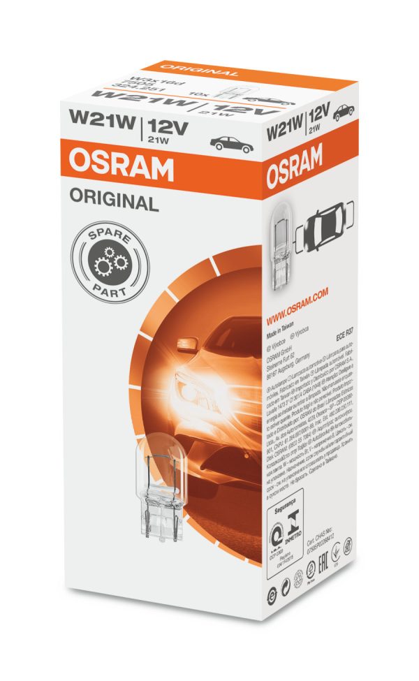 Лампа W21W 12V 21W W3x16d Original Line OSRAM 7505