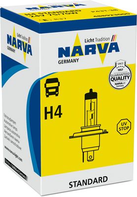 Лампа H4 24V, 75/70W, P43t-38, NVA NARVA 488923000 C1