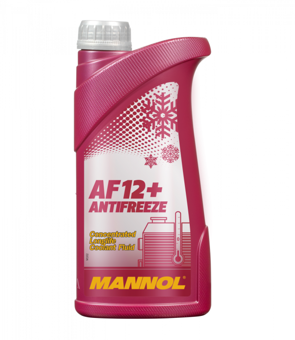 Антифриз AF-12+ красный (концентрат) MANNOL   1л. /кор.20шт./