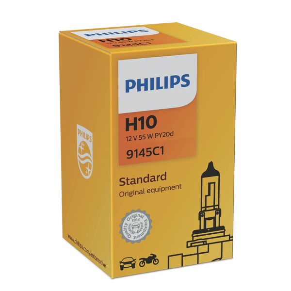 Лампа H10 Philips 12V 45W PY20d C1(арт. 9145C1)