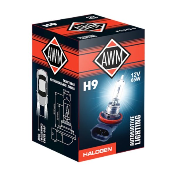 Лампа AWM H9 12V 65 W (PGJ19-5)