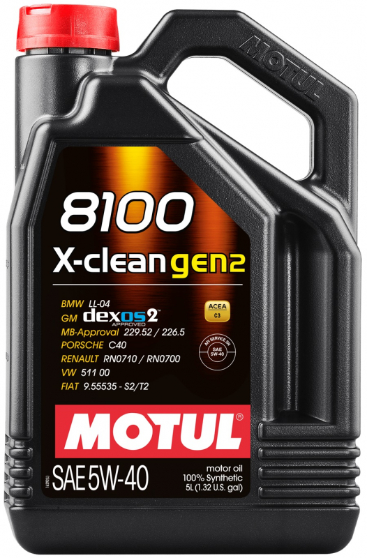 5/40 8100 X-Clean GEN2 MOTUL   5л. синт. API SN Масло моторное /кор.4шт./