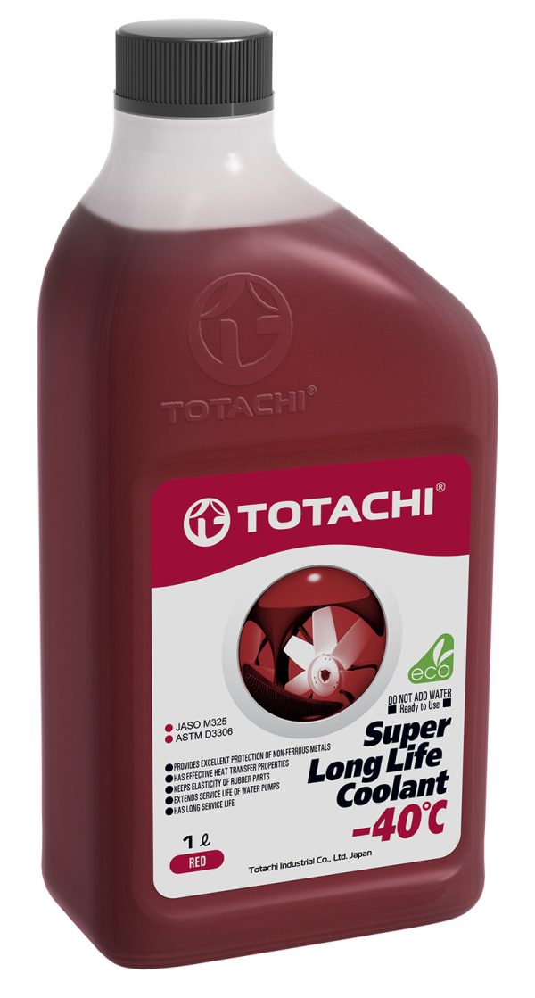 Антифриз (-40) красный TOTACHI  Super Long Life Coolant (Red)   1л. /кор.12шт./