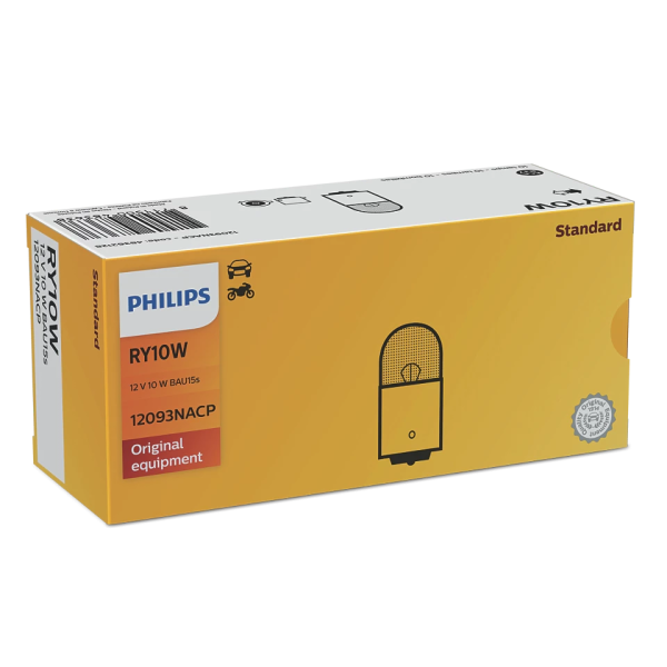 Лампа  Philips 12V RY 10W BAU 15s 12093NACP