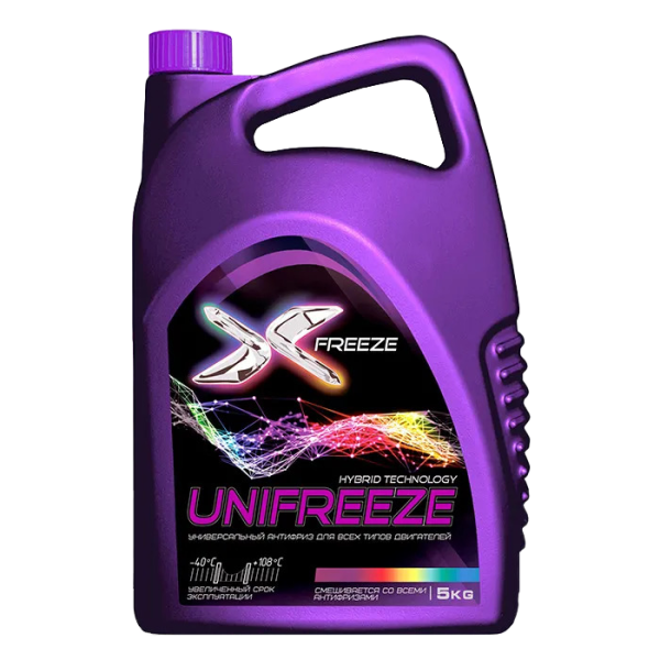 Антифриз (-40) Т-С X-Freeze Unifreeze   5кг. (г.Дзержинск) /кор.4шт./