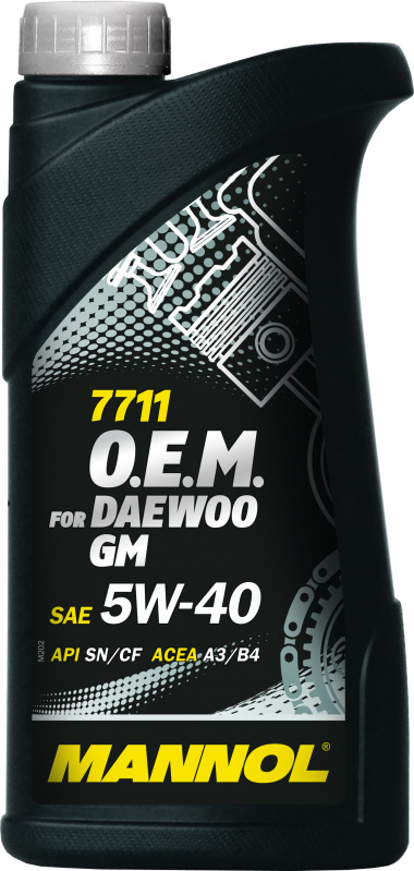 5/40 O.E.M. for DAEWOO&GM MANNOL   1л. синт. API SN/CF Масло моторное /кор.20шт./