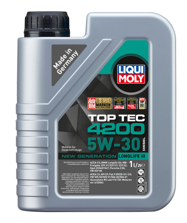 5/30 Top Tec 4200 Diesel New Generation LIQUI MOLY   1л. синт. API CF Моторное масло /кор.6шт./