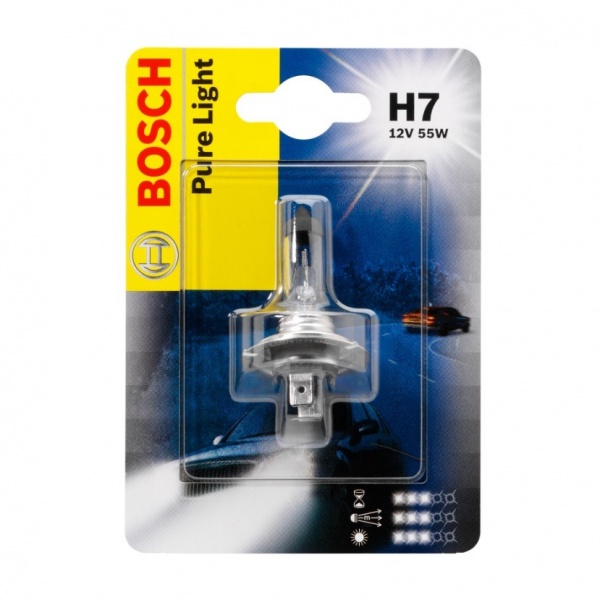 Лампа H7 12V 55W STANDART Bosch (блистер)