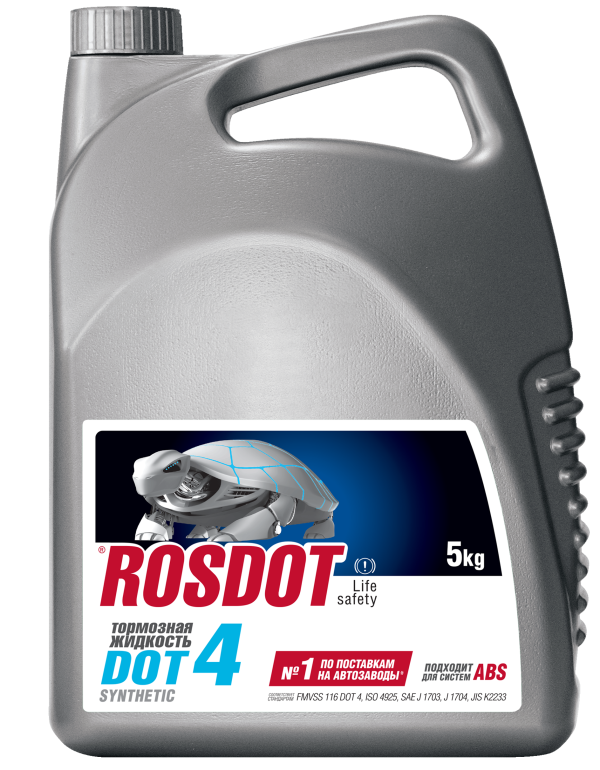 Т/ж DOT-4 Тосол-Синтез ROSDОТ 4   5кг. синт. (г.Дзержинск) /кор.4шт./