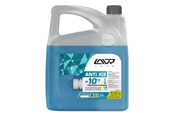 Омыватель стёкол зимний (-10) Anti ice Premium LAVR  3.9л. /кор.4шт./ Ln1312