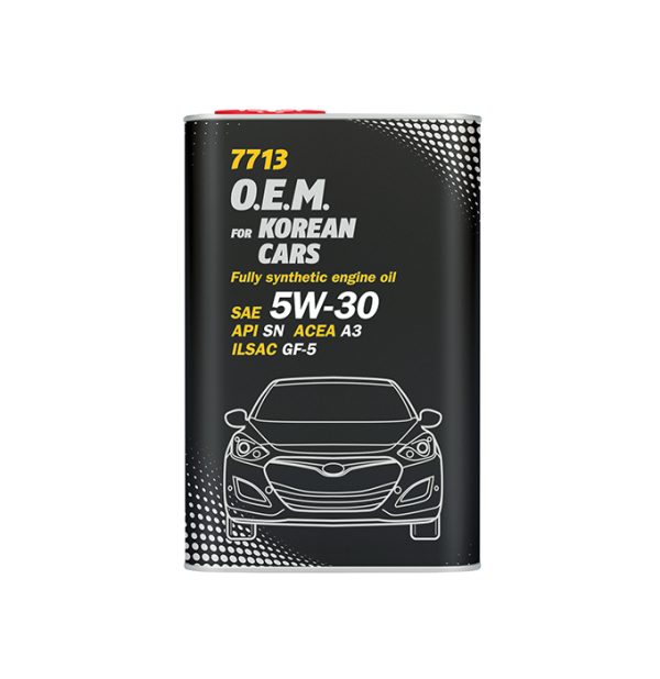 5/30 O.E.M. for Korean (замена HYUNDAI&KIA) MANNOL)   1л. синт. API SN/CH-4 Масло моторное ж/б