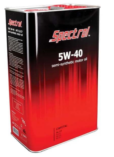 5/40 Капитал Spectrol   4л. п/синт. API SL/CF Масло моторное /кор.4шт./