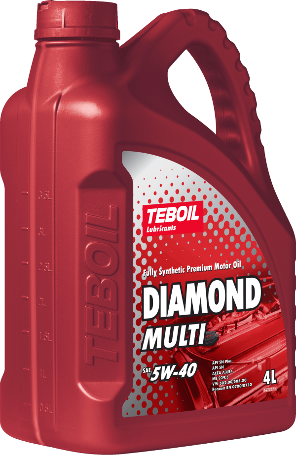 5/40 Diamond MULTI TEBOIL   4л. синт. API SN Plus/SN Масло моторное /кор.3шт./